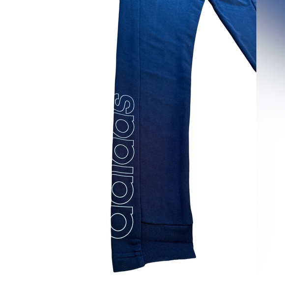 Adidas High Waist Women's Jogger Pants Navy Blue - Picture 11 of 15